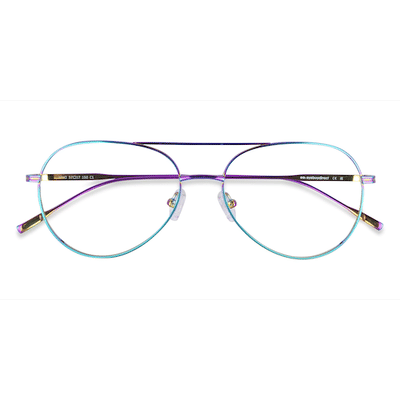 Unisex s aviator Multicolor Titanium Prescription eyeglasses - Eyebuydirect s Vivo