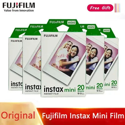 Fujifilm Instax Mini Film White Edge 10-100 Sheets Instax Mini LiPlay 11 12 8 7s 70 90 SP-2 LINk Instant Camera Photo Film Paper