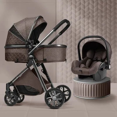 Premium High View Stroller Convertible Reclining Seat with Lightweight Fold, 2 Way Shock Absorption for Newborns to Toddlers
