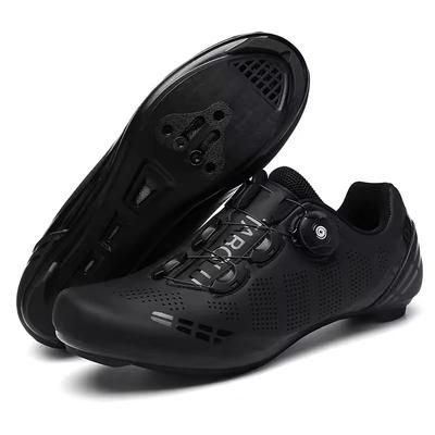 LiXingMing Road Cycling Shoes For Men And Women With SPD Cleats us 8.5 black