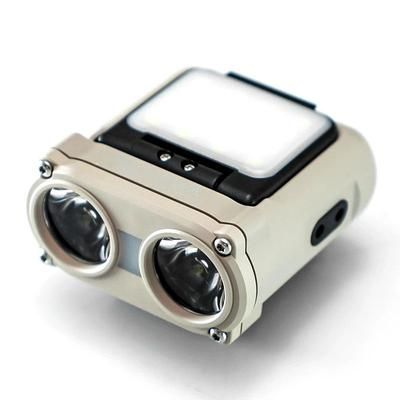 Warsun Owl Headlamp Portable Rechargeable Headlight With Type C Charging, Rotating LED Flashlight For Fishing, Hunting brown