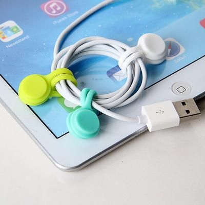 Strong Silicone Magnetic Cable Ties 9 Pcs