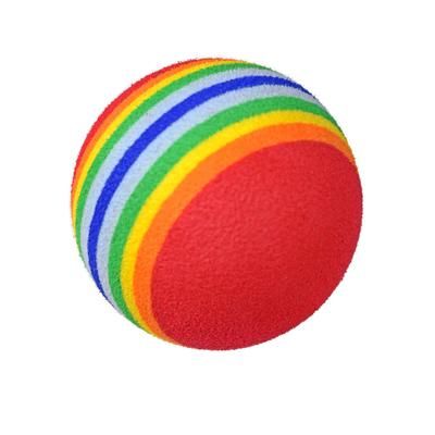 Interactive Rainbow EVA Cat Toys: Training Balls For Playful Cats And Dogs 2