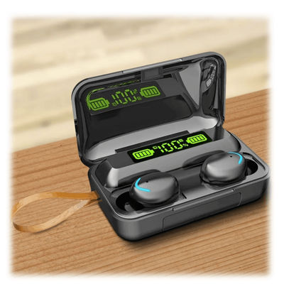 Flux 7 TWS Earbuds W Wireless Charging Case & Power Bank black