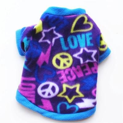 Cute Skull Print Pet Dog Clothes: Winter Fleece Coat For Small Dogs S 7
