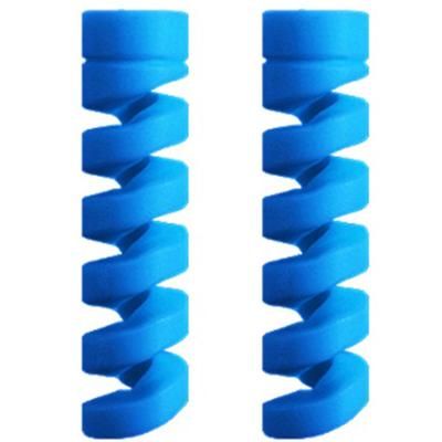 Spiral Cable And Wire Protector For Charger & Earphones Blue