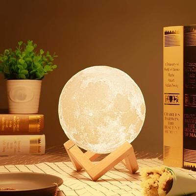 3D Moon Lamp Touch Color Changing 15cm 5.9Inch