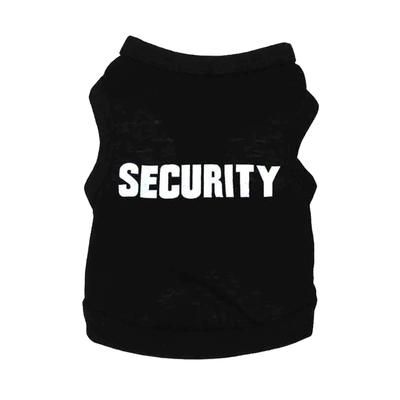 Black Police Suit Cosplay Dog Clothes: Elastic Vest Puppy T Shirt Coat L 1