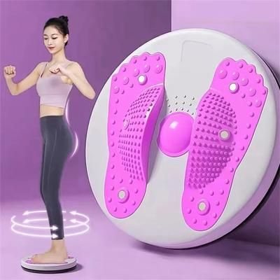 Waist Twisting Rotary Table Abdominal Fitness Equipment For Weight Loss purple