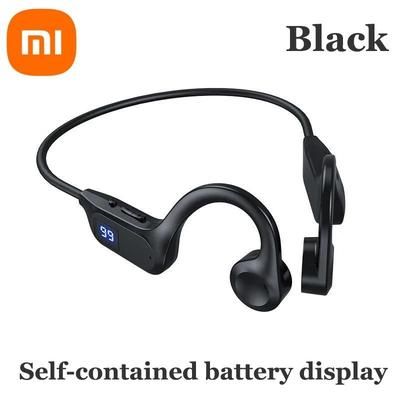 Bone Conduction Wireless Earphones With Mic For Running Swimming And Sport Use black