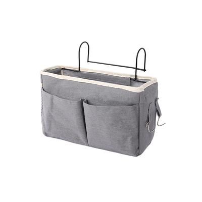 Portable Hanging Organizer For Baby Essentials, Crib Storage Organizer & Diaper Bag For Nursery Organization grey