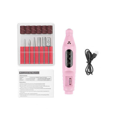 Mini USB Power Nail Polisher Pink
