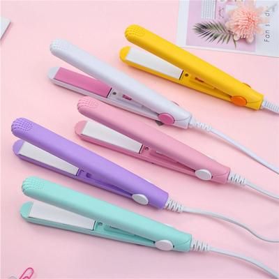 Mini Portable Hair Straightener Curler Black
