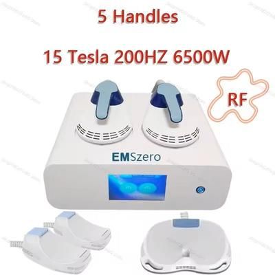 EMS Body Sculpting Machine 15 Tesla Hi EMT Slimming And Muscle Toning au 5 Handles + Rf