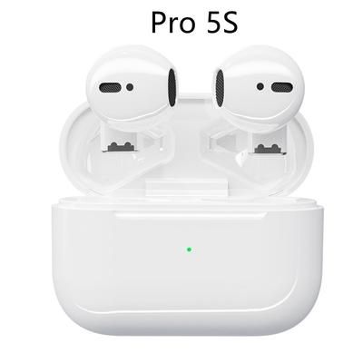 Gaming No Delay Headsets Super Mini Touch Control Earbud Pro 5S Mini Wireless Bluetooth TWS Earbud With Charging Case White