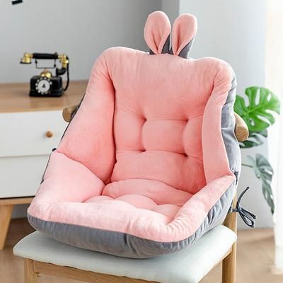 Experience Unmatched Comfort Orthopedic Seat Cushion With Luxurious Velvet Cover, Perfect For All Seasons Pink