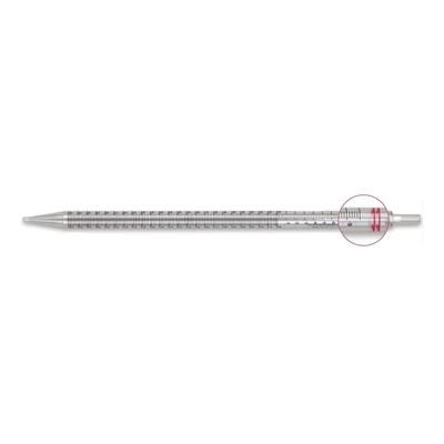 McKesson Serological Pipette 25 mL 0.2 mL Graduation Increments / 10 mL Negative Graduations Sterile (1176008_CS)