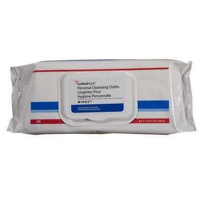 Cardinal Health Wings Personal Cleansing Wipe Soft Pack Scented 48 Count (1189846_PK)