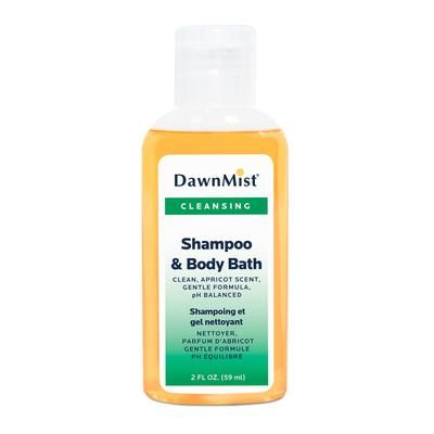 DawnMist Shampoo and Body Wash 2 oz. Flip Top Bottle Apricot Scent (327503_CS)