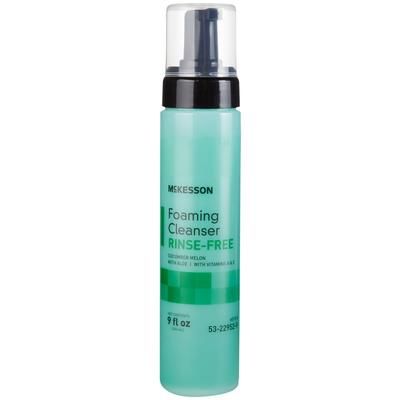 McKesson Rinse-Free Body Wash Foaming 9 oz. Pump Bottle Cucumber Melon Scent (877020_CS)