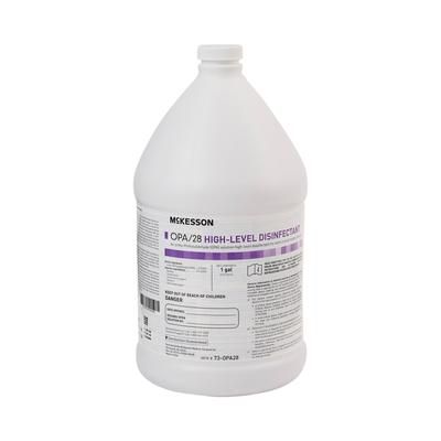 McKesson OPA/28 OPA High-Level Disinfectant RTU Liquid 1 gal. Jug Reusable (852217_CS)