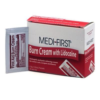 Medi-First Burn Relief BZK (Benzalkonium Chloride) / Lidocaine HCl Cream 0.9 Gram Individual Packet (449835_BX)