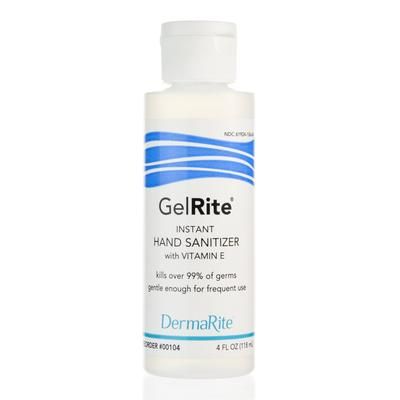 GelRite Hand Sanitizer 4 oz. Ethyl Alcohol Gel Bottle (576312_CS)
