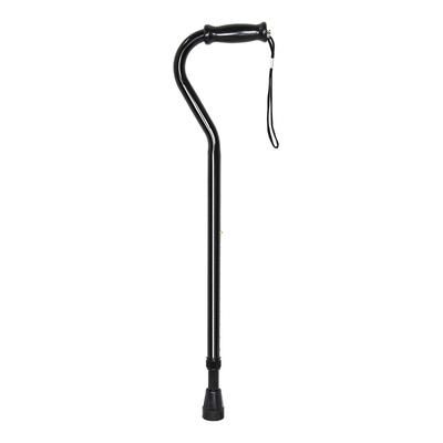 McKesson Offset Cane Steel 29-3/4 to 37-3/4 Inch Height Black (1065217_EA)