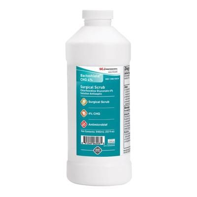 Bactoshield Surgical Scrub Solution 32 oz. Bottle 4% Strength CHG (Chlorhexidine Gluconate) NonSterile (415473_EA)