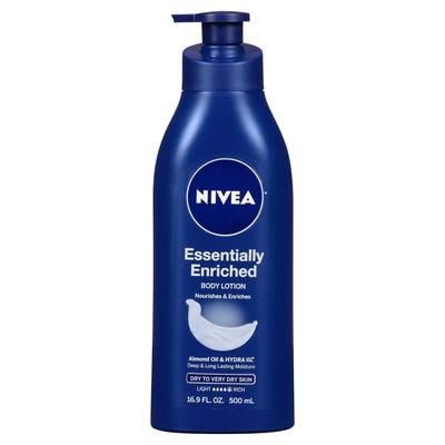 Nivea Essentially Enriched Hand and Body Moisturizer 16.9 oz. Pump Bottle Scented Lotion (1231866_EA)