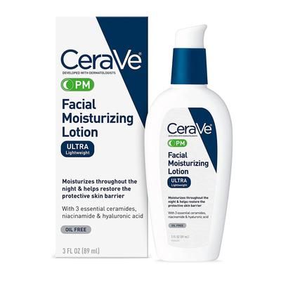 CeraVe PM Facial Moisturizer 3 oz. Pump Bottle Unscented Lotion (1229988_EA)
