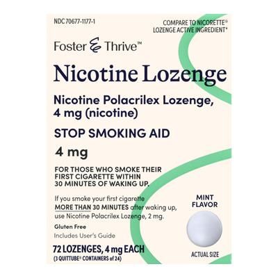 Foster & Thrive Stop Smoking Aid 4 mg Strength Lozenge (1238980_PK)