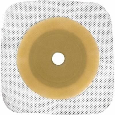 Esteem synergy Ostomy Barrier Precut, Standard Wear Stomahesive Adhesive Medium Flange Esteem Synergy System Hydrocolloid 1-1/2 Inch Opening 4-1/2 X 4