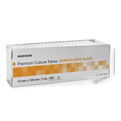 McKesson Test Tube Plain 7 mL Without Closure Glass Tube (1082086_BX)