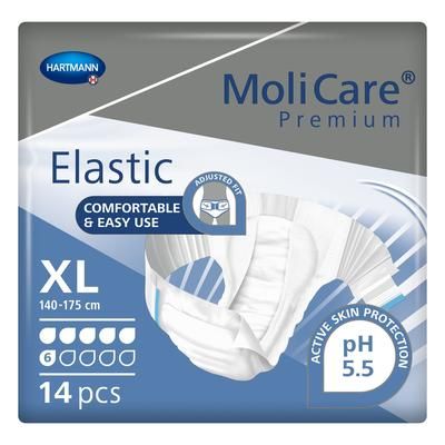 MoliCare Premium Elastic 6D Unisex Adult Incontinence Brief X-Large Disposable Moderate Absorbency (1174289_CS)