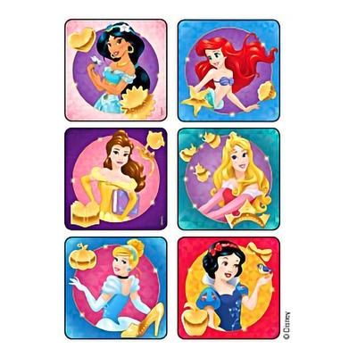 Kids Love Stickers 90 per Pack Disney Princesses Sticker 2-1/2 Inch (683533_PK)