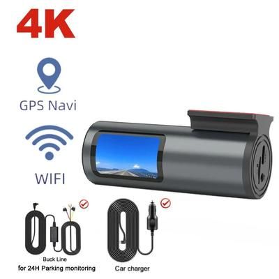 4K Dash Cam With WiFi GPS And Parking Mode For Cars With Loop Recording And G Sensor 128 Gb version 2