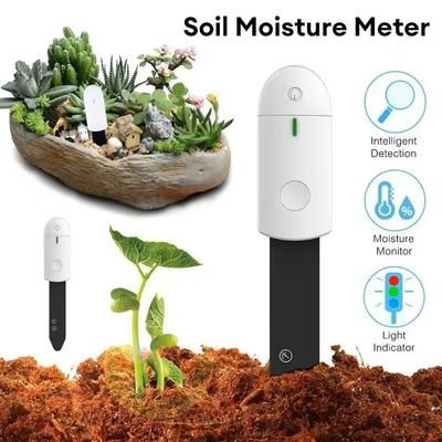 Soil Moisture Sensor Meter For Indoor And Outdoor Plant Care white