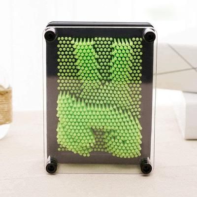 3D Pin Art Toy Interactive Pin Face Art For Kids Green S