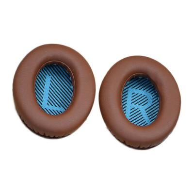 High Protein Leather Replacement Ear Pads For Bose SoundTrue SoundLink Headphones, Soft & Comfortable Cushions brown Blue Mat Lr