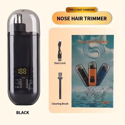 2 in 1 Electric Ear And Nose Hair Trimmer For Men black