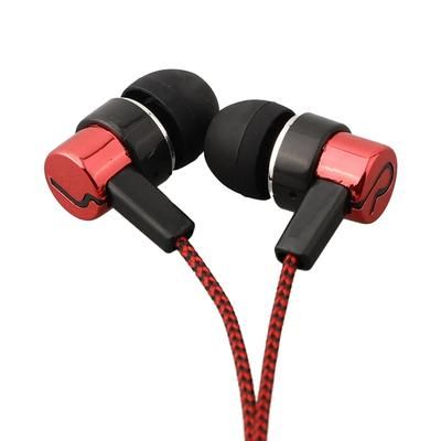 In Ear Wired Headphone With Mic Basic Box Bass Stereo Earbuds Superb Sound Noise Cancelling Mobile Earphones For Mobile red