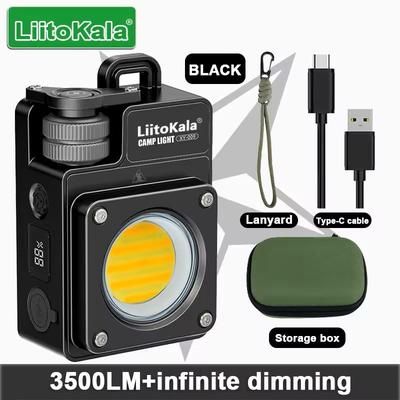 Mini Rechargeable Keychain Flashlight With 3500LM COB Work Light black