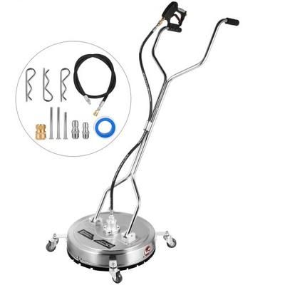 Commercial Pressure Washer Surface Cleaner With Nozzles, 4000 PSI Max, Stainless Steel Frame, Swivel Dual Handle Commercial Pressure Washer Surface Cleaner With Nozzles, 4000 PSI Max, Stainless Steel Frame, Swivel Dual Handle