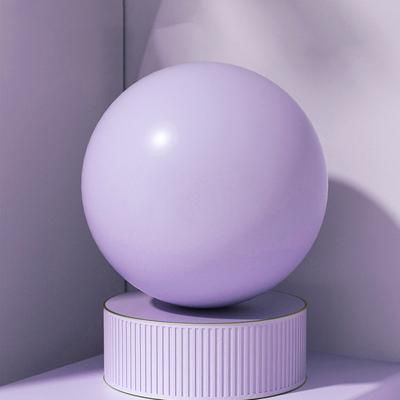 Women Gym Yoga Fitness Ball Thickening Type Anti Explosion Pilates Workout Mini Ball, Sculpting Legs And Hips purple