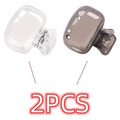 Travel Toothbrush Head Covers, Protective Snap On Clip For Hygiene & Portability transparen Tand Grey