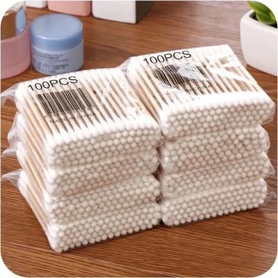 Double Head Wood Cotton Swabs For Nose, Ears, And Makeup, Eco Friendly Cleaning Tools For Women, Lipstick, And Daily Use 500pcs