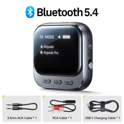 Bluetooth Car Adapter 2 In 1 Receiver And Transmitter With LED Display Bluetooth Car Adapter 2 In 1 Receiver And Transmitter With LED Display
