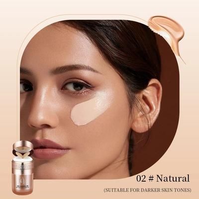 Air Cushion BB Cream Butterfly Powder Puff Moisturizing Foundation Concealer Whitening Waterproof Makeup For Oil Control natural