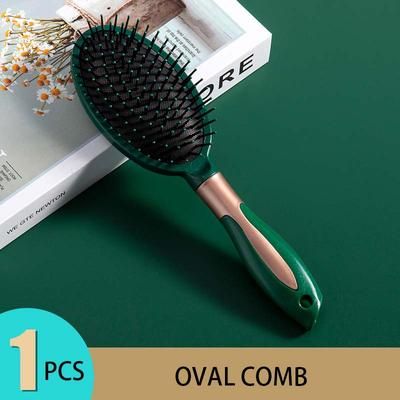 Hair Massage Air Cushion Comb, Anti Static Detangling Hairbrush For Scalp Care & Salon Styling oval comb